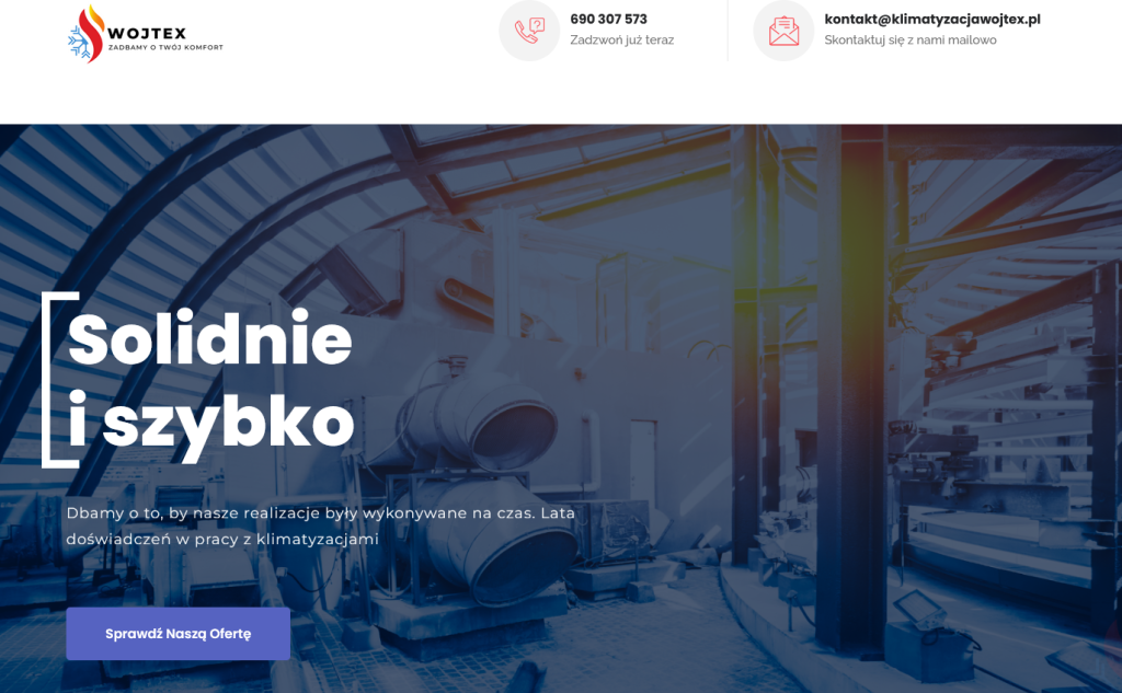 Projekty stron internetowych